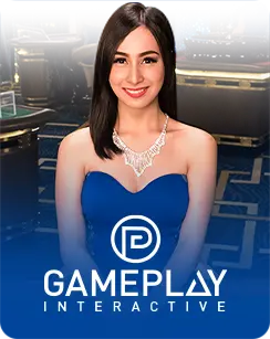 Female live dealer at a Gameplay Interactive casino table
