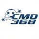 CMD368 logo featuring a stylized football with stars and bold blue text.